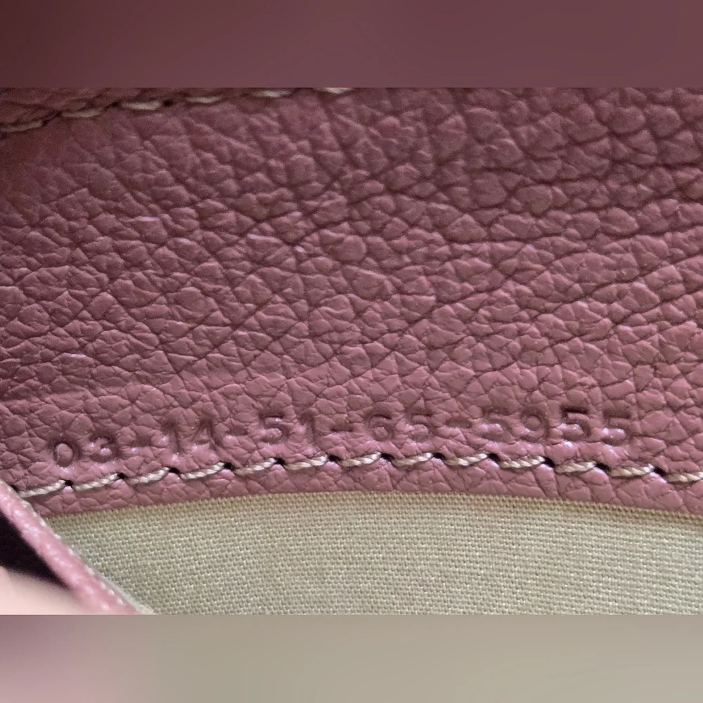 Chloe Mauve Long Leather Wallet - Picture 14 of 14